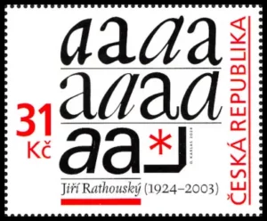 Dzieła sztuki na znaczkach pocztowych - Jiří Rathouský