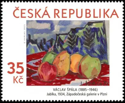 Dzieła sztuki na znaczkach pocztowych: Václav Špála