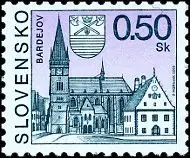 Znaczek obiegowy - Bardejov