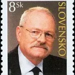 Znaczek obiegowy - Prezydent Słowacji Ivan Gašparovič