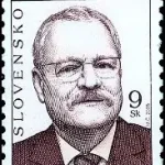 Znaczek obiegowy - Prezydent Słowacji Ivan Gašparovič