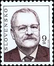 Znaczek obiegowy - Prezydent Słowacji Ivan Gašparovič