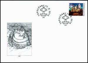 Znaczek personalizowany - zamek Topolčany