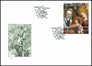 Malarstwo tablicowe - Św. Anna Samotrzecia z Rožňavy (1513)