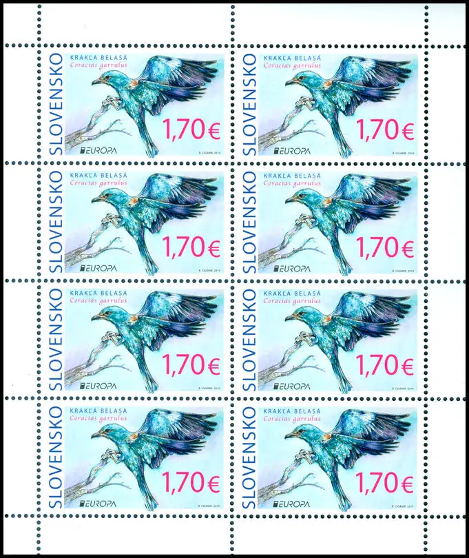 EUROPA 2019: Rzadkie ptaki - Coracias garrulus (Kraska)