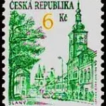 Znaczek obiegowy - Architektura miejska - Slaný