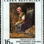 Sztuka - Josef Navrátil (1798–1865): Prządka, 1850
