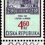 Czeska tradycja produkcji znaczków Praga, Pomnik św. Wacława, znaczek Jaroslava Šetelika
