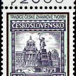 Czeska tradycja produkcji znaczków Praga, Pomnik św. Wacława, znaczek Jaroslava Šetelika