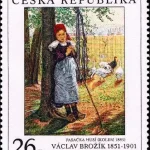 Sztuka Václav Brožík (1851-1901): Strażnik gęsi, 1885