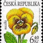 Znaczek obiegowy – kwiaty: Bratki