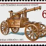 Zabytki techniczne: wozy przeciwpożarowe Drewniany wóz strażacki, 1822 r.