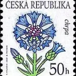 Znaczki obiegowe – kwiaty: Chaber