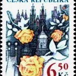 Praskie róże - znaczek z dodatkowymi przywieszkami do personalizacji