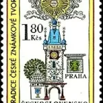 Czeska tradycja produkcji znaczków Znaczek ze znakiem Zielonej Żaby autorstwa Jirí Švengsbíra (1970)