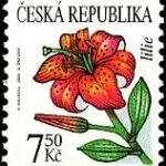 Znaczek obiegowy – kwiaty: Lilie