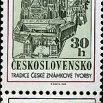 Czeska tradycja produkcji znaczków Lotniczy znaczek pocztowy zaprojektowany przez Jaroslava Lukavskiego w ramach emisji Światowa Wystawa Znaczków Pocztowych Praga 1968 (1967)