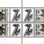 Czeska tradycja produkcji znaczków Lotniczy znaczek pocztowy zaprojektowany przez Jaroslava Lukavskiego w ramach emisji Światowa Wystawa Znaczków Pocztowych Praga 1968 (1967)