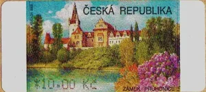 Znaczek do automatów - Zamek Průhonice