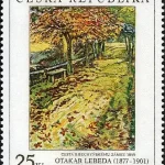 Sztuka - Otakar Łebieda (1877-1901): Droga do zamku Bechyne, 1899