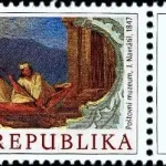 Światowa Wystawa Znaczków PRAGA 2008 J.Navrátil: Mural w Muzeum Poczty w Pradze