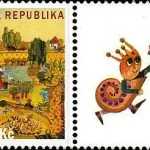 Letni dzień - znaczek z dodatkowymi przywieszkami do personalizacji