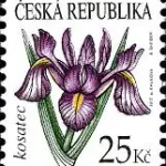 Znaczki obiegowe – kwiaty: Irys