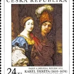 Sztuka - Karel Škréta (1610-1674): Paryż i Helena, około 1672 r.