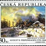 Sztuka - August Bedrich Piepenhagen (1791-1868): Pejzaż zimowy