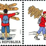 Turystyka - znaczek z dodatkowymi przywieszkami do personalizacji