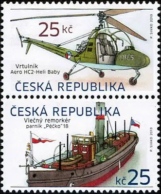 Śmigłowiec Aero HC2 - Baby Heli / Holownik - parowiec „Péčko”