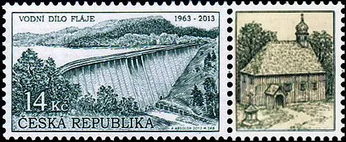 Zabytki techniki: Zapora wodna Fláje