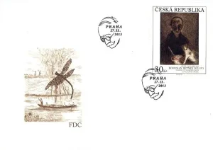 Sztuka - Bohuslav Reynek (1892–1971) - „Martwa natura z autorem” 1955