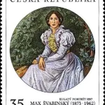 Sztuka - Max Švabinský (1873–1962) - „Portret okrągły” 1897