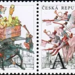 Latająca Poczta - znaczek z dodatkowymi przywieszkami do personalizacji