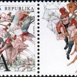 Latająca Poczta - znaczek z dodatkowymi przywieszkami do personalizacji