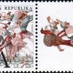 Latająca Poczta - znaczek z dodatkowymi przywieszkami do personalizacji