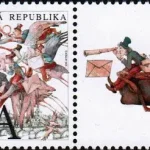 Latająca Poczta - znaczek z dodatkowymi przywieszkami do personalizacji