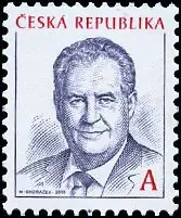 Znaczki obiegowe – Miloš Zeman - Prezydent Republiki