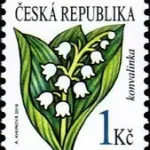 Znaczki obiegowe – kwiaty: Konwalia