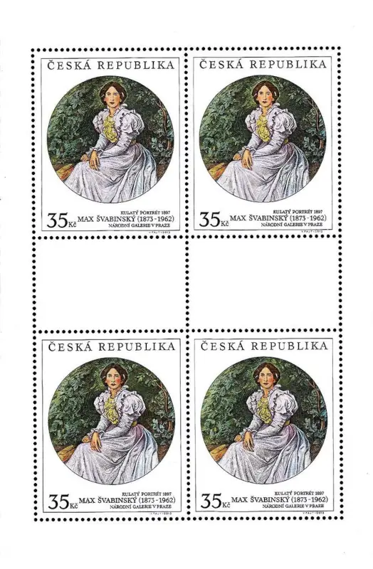 Sztuka - Max Švabinský (1873–1962) - „Portret okrągły” 1897