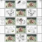 Kompozycje kwiatowe - znaczek z dodatkowymi przywieszkami do personalizacji