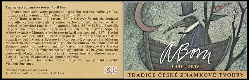 Czeska tradycja produkcji znaczków - Adolf Born (1930 - 2016)