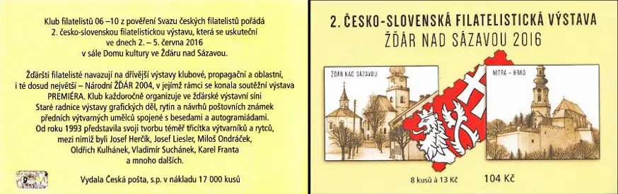 Wystawa Filatelistyczna Czech i Słowacji w Zdziarze nad Sazawą