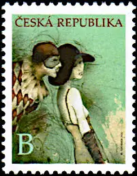 Sztuka Vladimíra Suchánka – znaczek z dodatkowymi przywieszkami do personalizacji