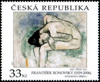 Sztuka: Akt autorstwa Františka Ronovskégo (1929-2006)