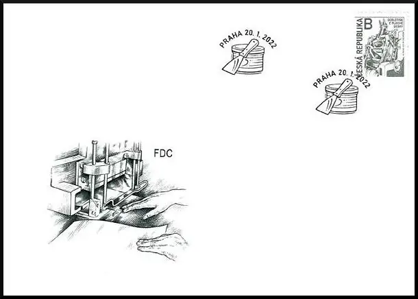 Tradycja produkcji czeskich znaczków: wklęsły nadruk z płaskich płyt - WAITE