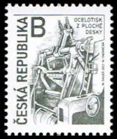 Tradycja produkcji czeskich znaczków: wklęsły nadruk z płaskich płyt - WAITE