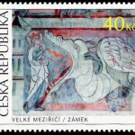 Sztuka: Czeskie gotyckie malowidła ścienne Życie św. Małgorzaty (fragment), zamek Velké Meziříčí