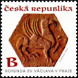 Rotunda św. Wacława w Pradze gryf